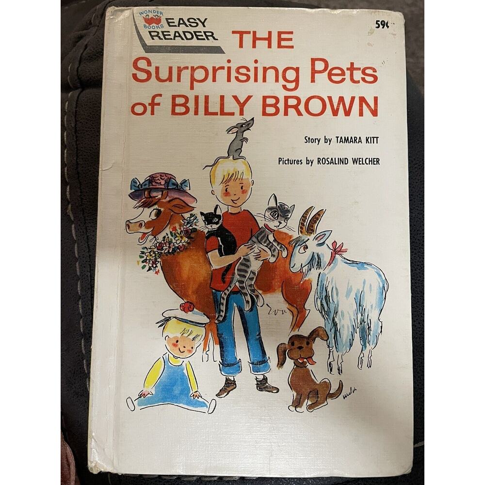 Vintage The Suprising Pets of Billy Brown Wonder Books Easy Reader Child's 1962